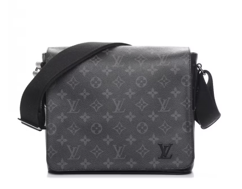 Louis Vuitton Messenger District Monogram Eclipse PM Noir Black logo icône sacoche 
