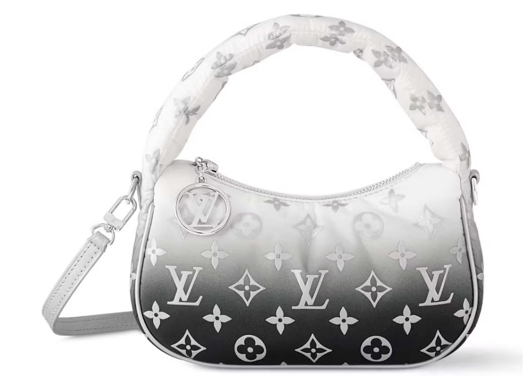 Louis Vuitton Mini Moon Frost Gardiant Silver logo argent froid noir dégradé 