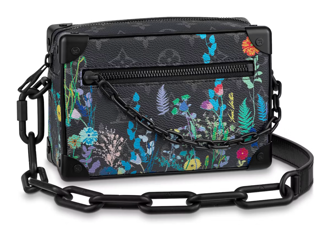 Louis Vuitton Mini Soft Trunk Monogram Eclipse Foliage en toile enduite Monogram, coloris Foliage avec finitions métalliques noir mat.