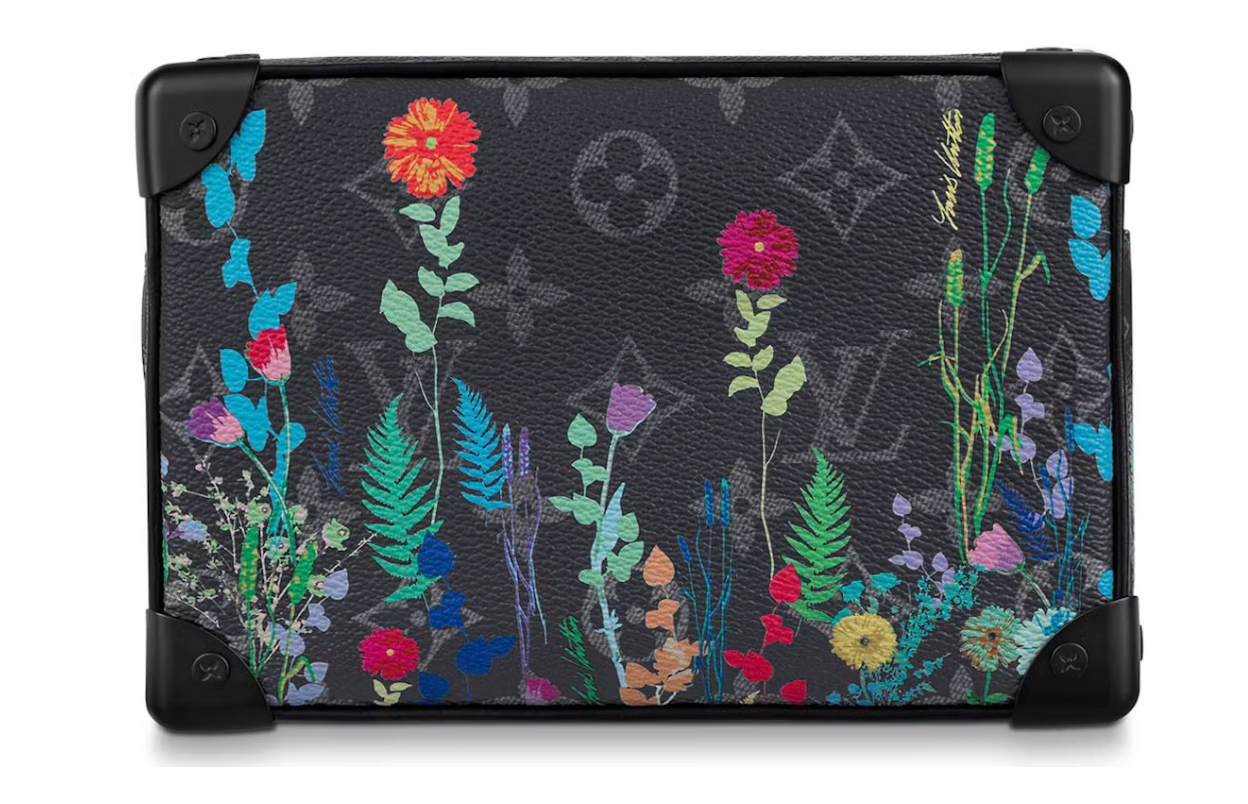Louis Vuitton Mini Soft Trunk Monogram Eclipse Foliage en toile enduite Monogram, coloris Foliage avec finitions métalliques noir mat.