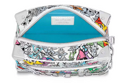 Louis Vuitton Mini Soft Trunk Multicolor en toile Monogram Comics blanche et multicolore avec finitions métalliques argentées.