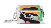 Louis Vuitton Mini Soft Trunk White Multicolor en toile Monogram blanche et multicolore, cuir de vache et finitions métalliques palladium.