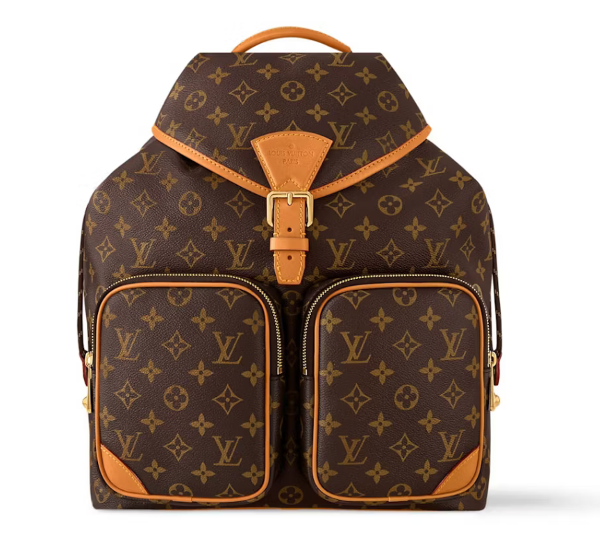Louis Vuitton Montsouris Cargo Backpack Monogram orange cuir logo 