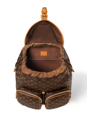 Louis Vuitton Montsouris Cargo Backpack Monogram intérieur cuir orange sac à dos