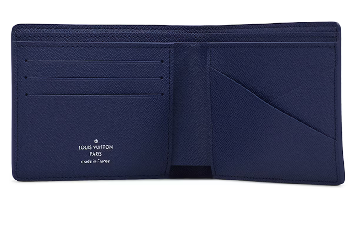 Louis Vuitton Multiple Wallet Watercolor Blue intérieur porte carte 