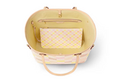 Sac cabas Louis Vuitton Neverfull en toile monogram – grand classique de luxe, vue de l'intérieur 