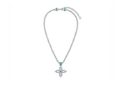 Louis Vuitton Pendentif LV Fleur Corde Argenté