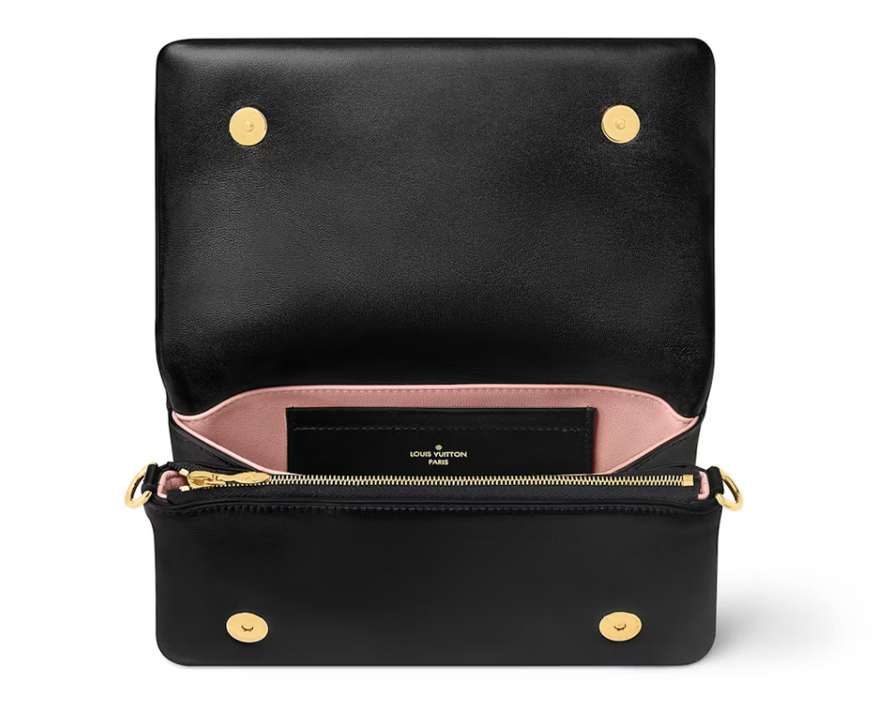 Louis Vuitton Pochette Coussin Black intérieur noir zip dorée 