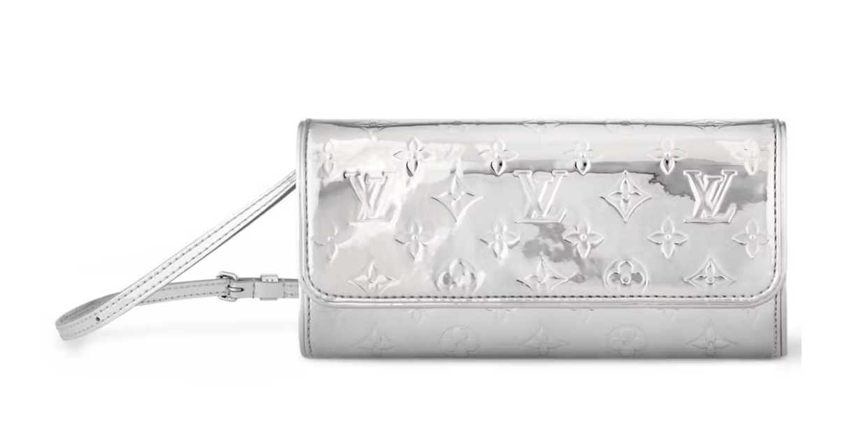 Louis Vuitton Pochette Twin Silver argent logo pochette sac à main