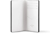 Louis Vuitton Pocket Organizer Optic White en toile Monogram blanche et cuir Taïga avec format compact et rangements pour cartes vu de l'intérieur. 