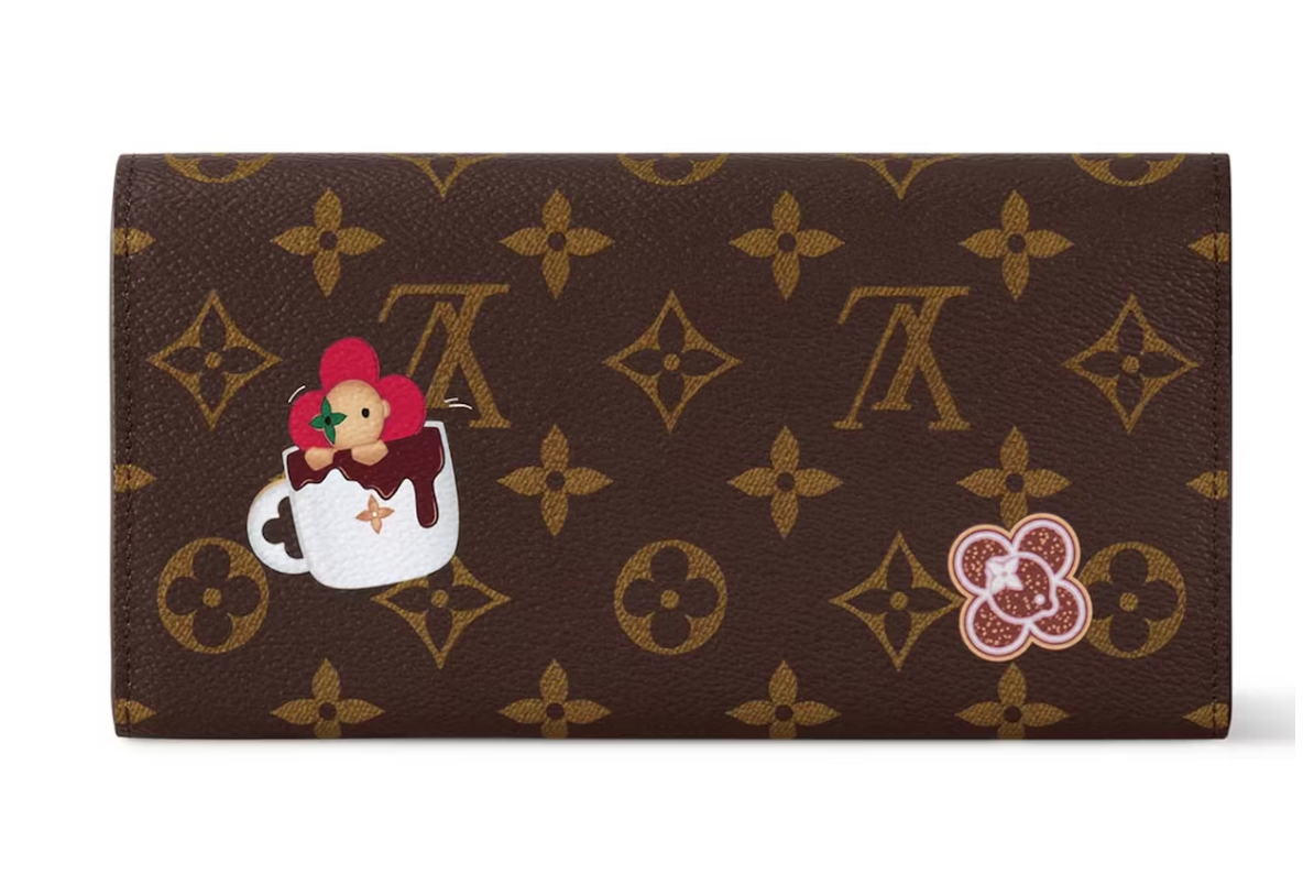 Candy Rouge , marron , monogramme marron , vue de dos