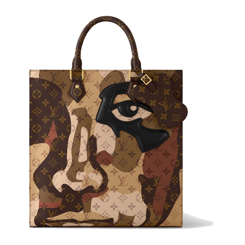 Louis Vuitton Sac Plat NV Brown en toile Monogram marron avec poignées en cuir, bandoulière amovible, fermeture zippée et intérieur spacieux.
