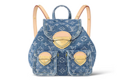 Louis Vuitton Sac à dos Venice Monogram Bleu denim , bleu , jean , pictogramme blanc , vue de face