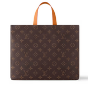 Louis Vuitton Shopper Tote cuir logo orange icône
