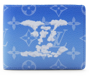 Louis Vuitton Slender Wallet Clouds Monogram Blue Logo Nuage Ciel icône