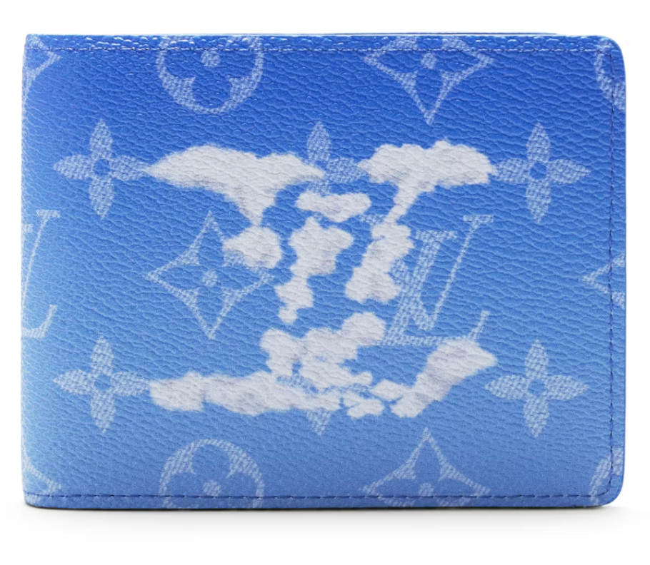 Louis Vuitton Slender Wallet Clouds Monogram Blue Logo Nuage Ciel icône