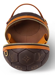 Louis Vuitton Soccer Ball Bag Monogram intérieur cuir orange logo sac à main
