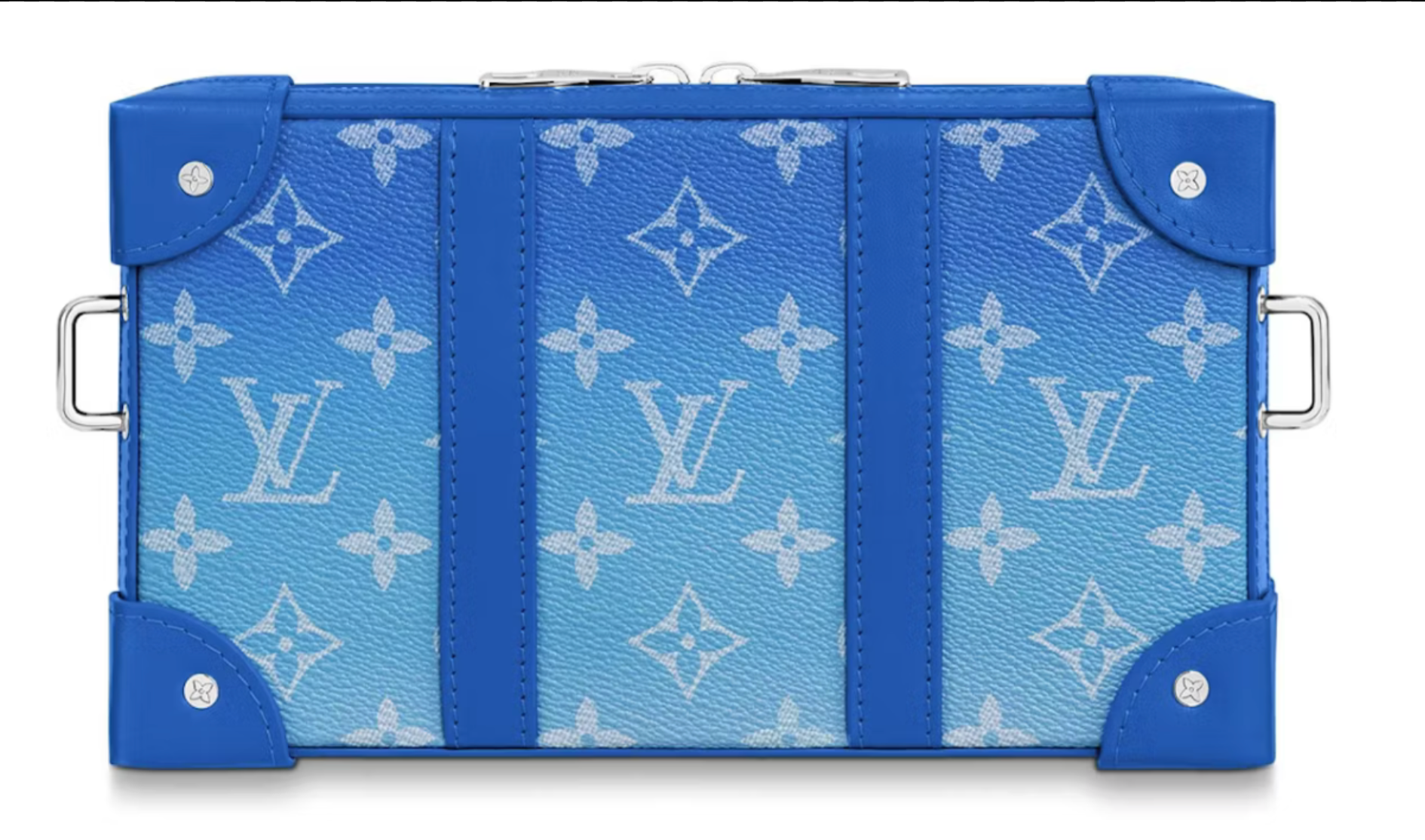 Louis Vuitton Soft Trunk Wallet (6 Card Slot) Clouds Monogram Blue intérieur