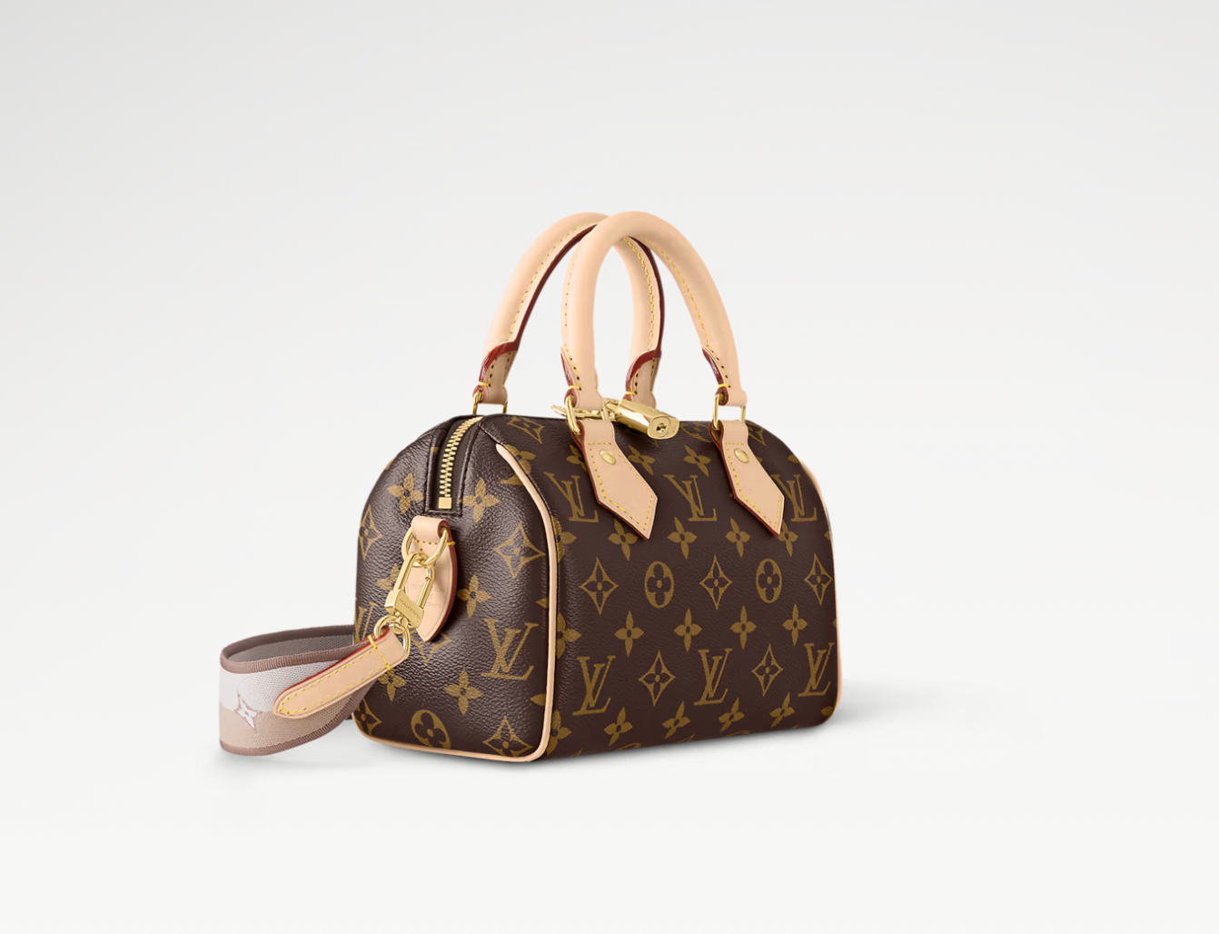 Louis Vuitton Speedy Bandoulière 20 Monogram Black, sac de luxe Louis Vuitton format 20 en Monogram noir avec bandoulière amovible et finitions haut de gamme.