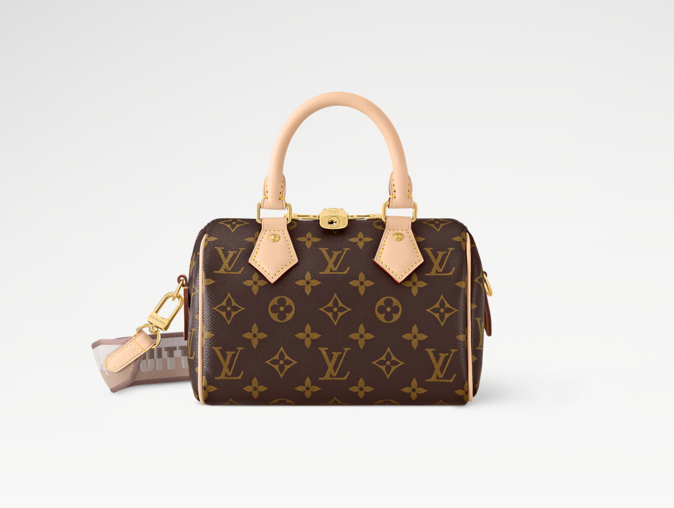 Louis Vuitton Speedy Bandoulière 20 Monogram Black, sac de luxe Louis Vuitton format 20 en Monogram noir avec bandoulière amovible et finitions haut de gamme.