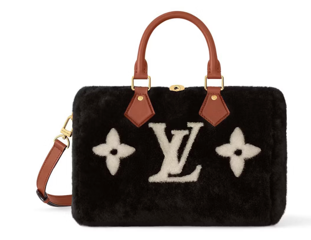 Louis Vuitton Speedy Bandouliere 25 Bicolor Chocolate/Cream doux noir logo icône cuir 