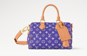 Louis Vuitton Speedy P9 Bandoulière 25 Améthyste, sac de luxe Louis Vuitton violet au format compact avec bandoulière amovible et finitions haut de gamme.