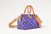Louis Vuitton Speedy P9 Bandoulière 25 Améthyste, sac de luxe Louis Vuitton violet au format compact avec bandoulière amovible et finitions haut de gamme.