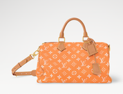 Louis Vuitton Speedy P9 Bandoulière 40 Summer Peach, sac de luxe Louis Vuitton format 40 coloris pêche avec bandoulière amovible et finitions haut de gamme.