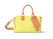 Louis Vuitton Speedy P9 Bandouliere 25 Lemonade Yellow citron blanc logo icône cuir