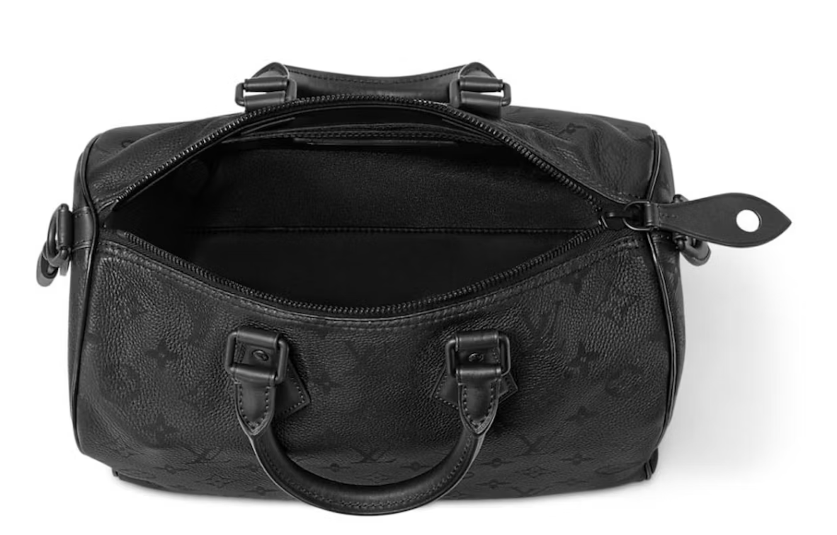 Louis Vuitton Speedy P9 Bandouliere 30 Ultra Black intérieur zip noir