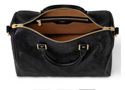 Louis Vuitton Speedy Soft 30 Black intérieur marron cuir 