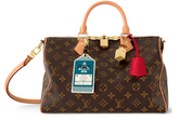 Louis Vuitton Speedy Soft 30 Crafty logo icône voyage rouge cuir 