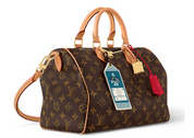 Louis Vuitton Speedy Soft 30 Crafty voyage cuir rouge avion bagage cuir 