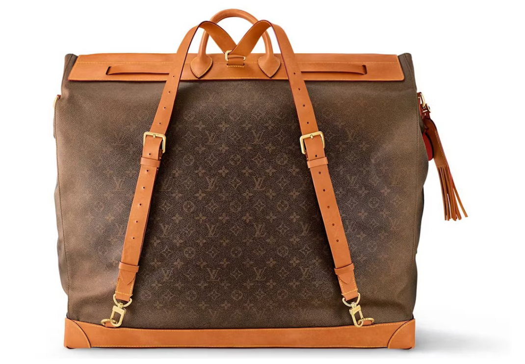 Louis Vuitton Steamer 65 Monogram Dust arrière dos orange marron cuir