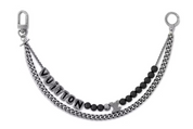 Louis Vuitton Vuitton Chain Belt, argenté, noire