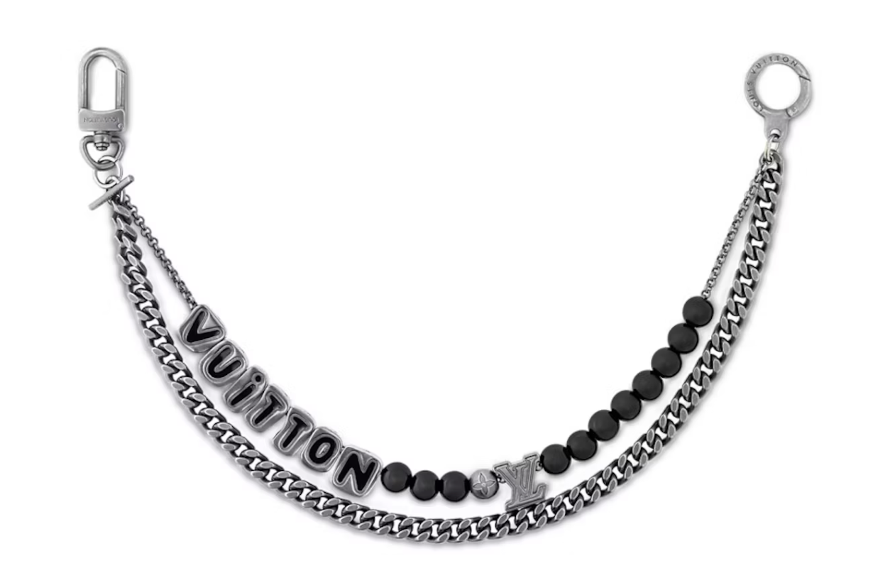 Louis Vuitton Vuitton Chain Belt, argenté, noire