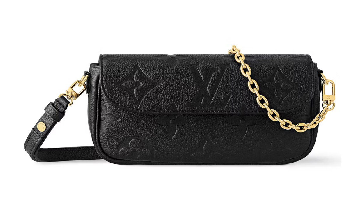 Louis Vuitton Wallet On Chain Ivy Black Chaine or logo icône