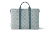 Louis Vuitton Weekend Tote NM Toile enduite Monogram Washed Denim , vue de dos