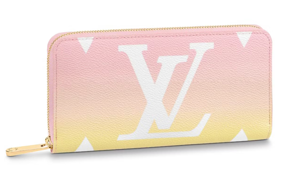 Louis Vuitton Zippy Wallet Gradient Pastel Light Pink degradé rose jaune