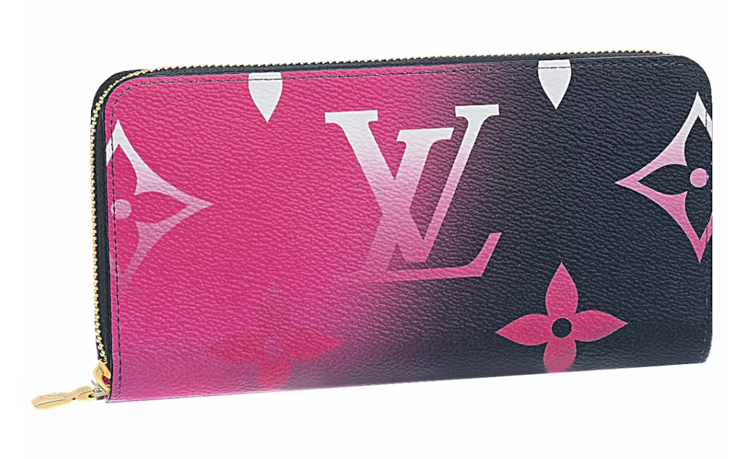Louis Vuitton Zippy Wallet Midnight Fuchsia Dégradé rose noir