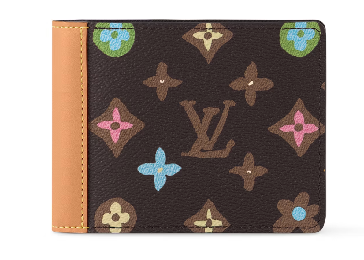 Louis Vuitton by Tyler, the Creator Multiple Wallet Chocolate Craggy Monogram, portefeuille compact marron Louis Vuitton avec motif Craggy Monogram.