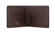 Louis Vuitton by Tyler, the Creator Multiple Wallet Chocolate Craggy Monogram, portefeuille compact marron Louis Vuitton avec motif Craggy Monogram.