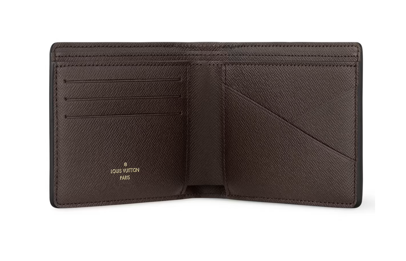 Louis Vuitton by Tyler, the Creator Multiple Wallet Chocolate Craggy Monogram, portefeuille compact marron Louis Vuitton avec motif Craggy Monogram.