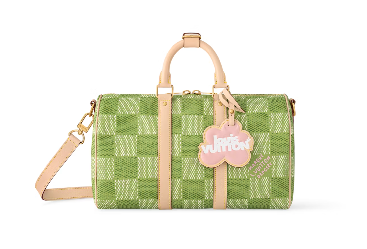 Louis Vuitton par Tyler, le créateur Keepall Bandouliere 35 Vert Damier Golf