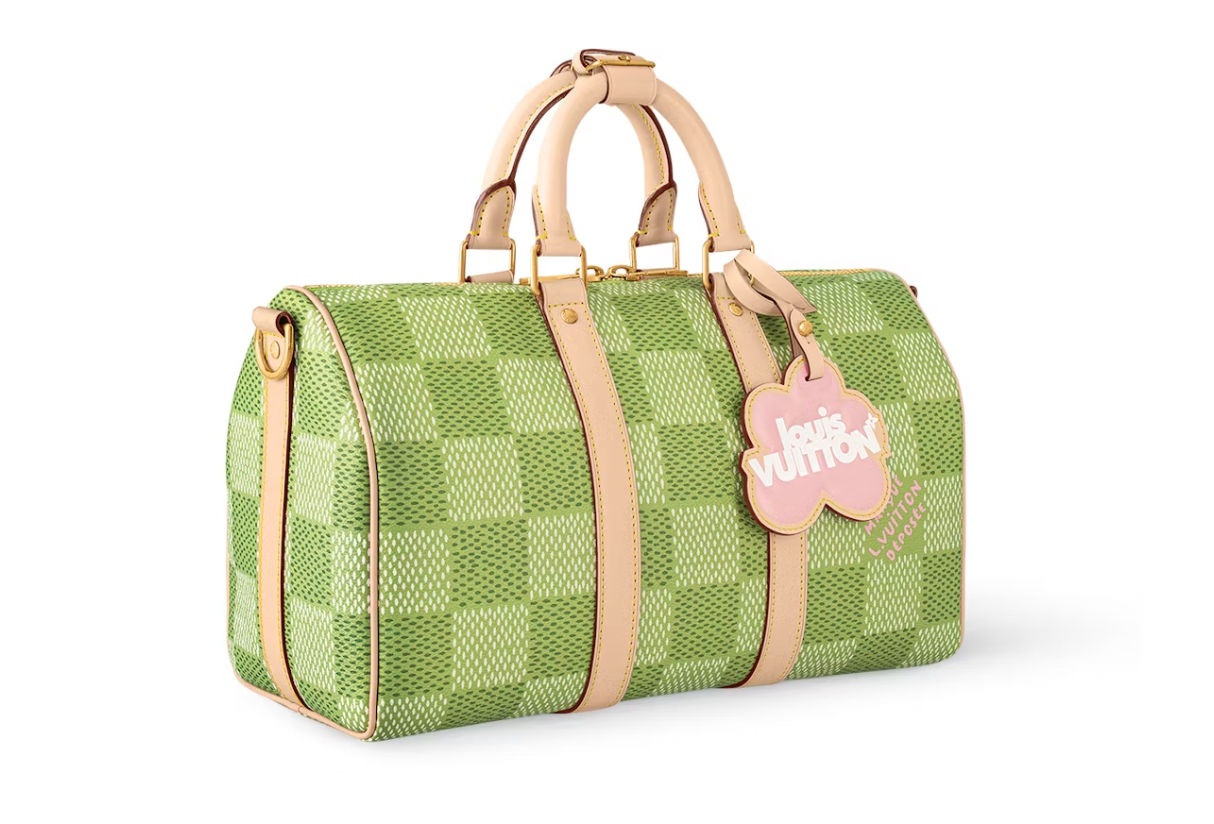 Louis Vuitton par Tyler, le créateur Keepall Bandouliere 35 Vert Damier Golf