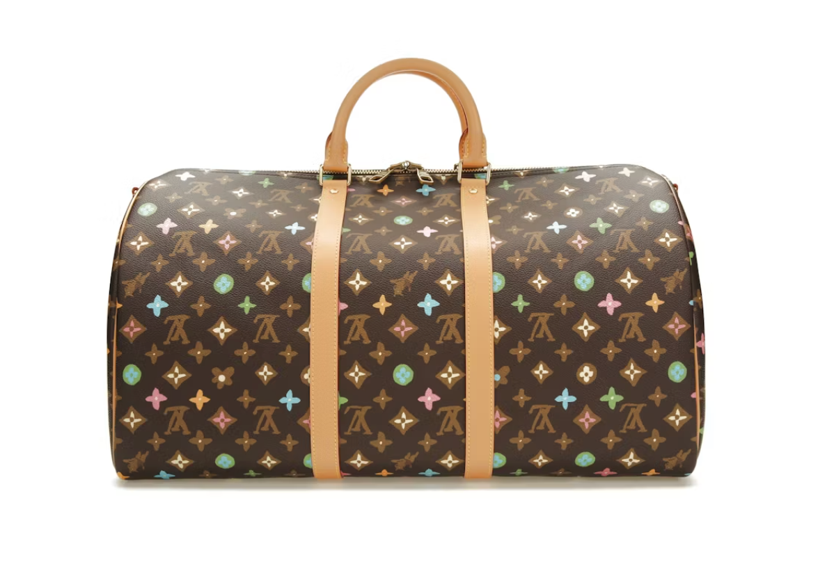 Louis Vuitton par Tyler, le créateur Keepall Bandouliere 50 chocolat Monogram escarpé
