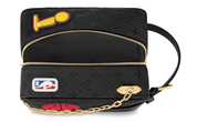 Louis Vuitton x NBA Hero Jacket Leather Cloackroom Dopp Kit Monogram Black en cuir Monogram embossé noir avec patchs NBA et détails dorés.