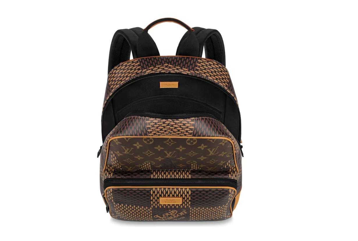 Sac à dos Louis Vuitton x Nigo Campus en toile monogram – édition limitée de luxe, vue de l'intérieur