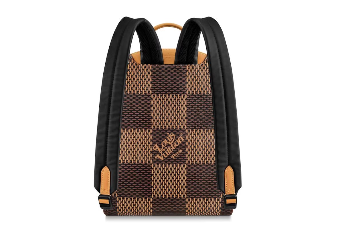 Sac à dos Louis Vuitton x Nigo Campus en toile monogram – édition limitée de luxe, vue de dos