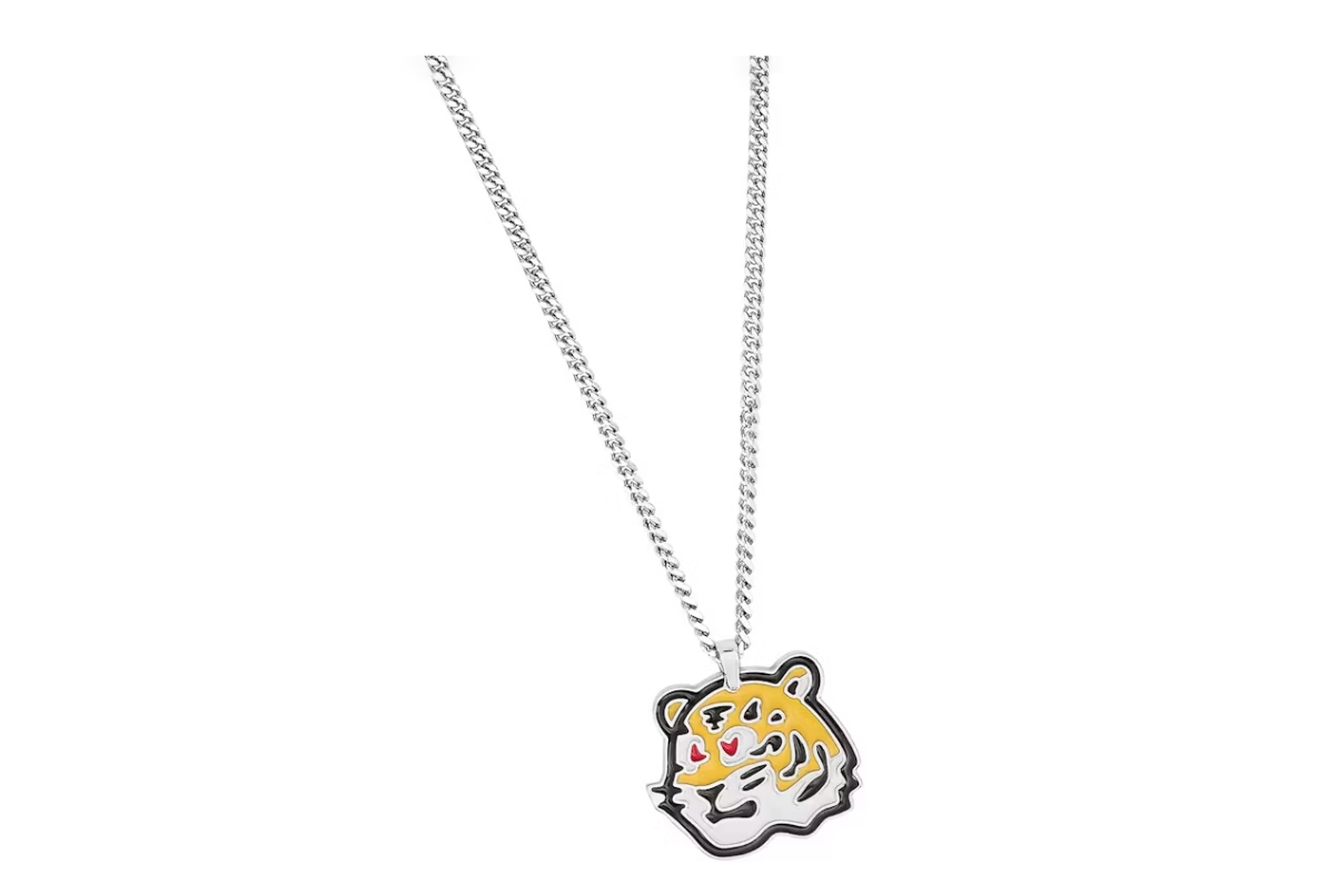 Louis Vuitton x Nigo Collier à pendentifs, en forme de tigre Argenté
